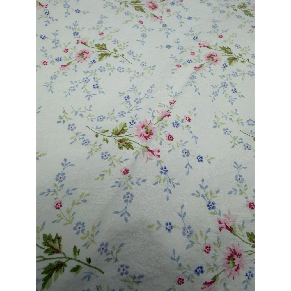 Lauren Ralph Lauren Porcelain Maisy King Sheets Flat Fitted Floral Cotton